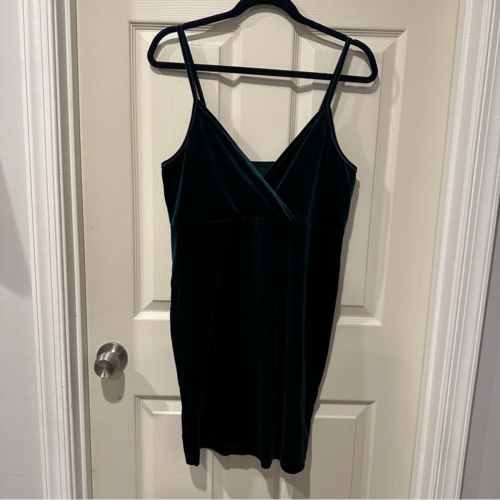 SHEIN Curve Green Mini Dress